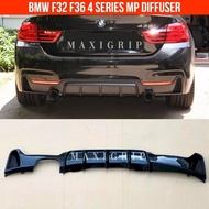 BMW 4 series F32 F36 M sport diffuser lip F32 F36 rear diffuser carbon rear bmw F32 F36 accessoriesa