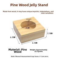 MINGRENBANG | Natural Wood Easy-to-Clean Pet Beetle Feeding Plate