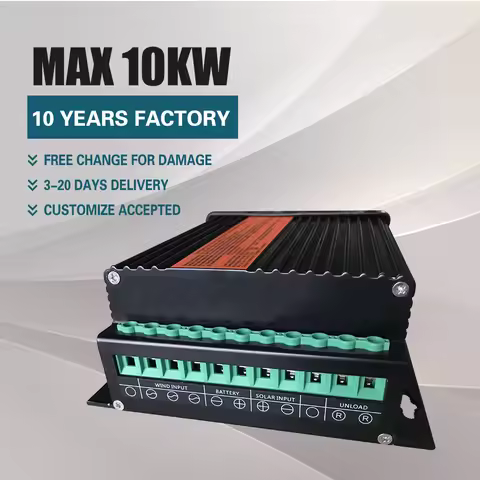 Wind Solar Hybrid System MPPT Charge Controller 3KW~10KW Wind 1KW~5KW Solar 12V 24V Auto 48V Regulat