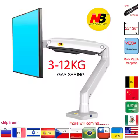 NEW F100A Gas Spring Arm 22-35 inch Screen Monitor Holder 360 Rotate Tilt Swivel Desktop Monitor Mou