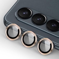 สำหรับ Samsung Z Fold5ฟิล์มเลนส์กล้องถ่ายรูป Fold4พับ5 4 2023ตาเหยี่ยว HD ZFold5 ZFold4โลหะกระจกนิรภัยใสโค้งตำแหน่งกล้องแหวนป้องกันหน้าจอฝาหลัง