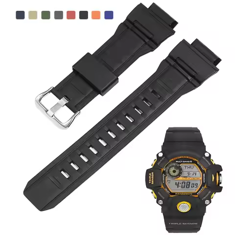 Resin Watch Strap for Casio G-Shock GW-9400 GW-9300 G-9300 Watch Band Camouflage Sport Waterproof Ru