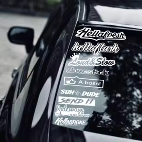 JDM car STICKER DECAL PACK car window Stickers for JDM KDM slammed race drift