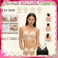 ⚡24H SHIPPING⚡ [buy 1 Take 1]32-38ab Women Thin Strap Seamless Bra Small Chest Push Up Beauty Back N