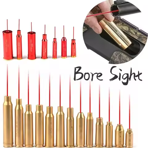 Tactical Bore Sight Laser Collimator Boresighter 12GA 20GA 5.45x39 7.62x39 9mm .308 22LR .177 9x19mm