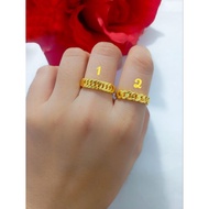 (pekanbarujewelry) Chain ring 24k stainless steel half chain ring/