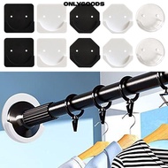 ONLYGOODS 2pcs Curtain Rod Mount Retainer Screw Fixation Bathroom Universal No Drilling Stick Tensio