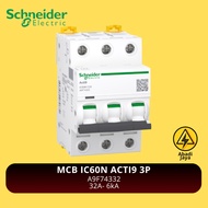 Schneider MCB IC60N ACTI9 3P 32A 6kA | A9F74332