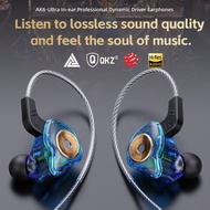 New AK6-ULTRA Fashionable Monitor-grade in-ear Dynamic Earphone HiFi Sound Quality Sport And Game Ea