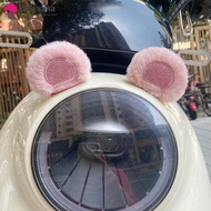 Ladysasa 2Pcs Car Motorcycle Helmet Decoration Electric Bike Soft Plush Little Bear's Ears For Motoc