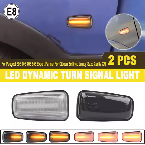 For Peugeot 306 106 406 806 Expert Partner For Citroen Berlingo Jumpy Saxo Xantia XM Dynamic Led Tur