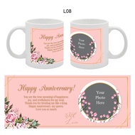 L08 Anniversary Color Changing Mug Photo Print Ceramic Mug Coffee Mug Love Mug Couple Gift For Her G
