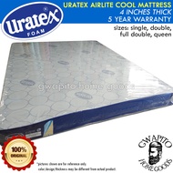 Uratex Airlite Cool Mattress 4 inches thick 100% Original ( 36x75 / 48x75 / 54x75 / 60x75 ) ( single