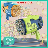 132 Hole Bubble Machine Gun Rocket Boom Toy LED Lighting