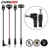 5 pcs 9V Battery Power DC Connector Jack Male Arduino Snap Clip Adapter 9 V Wire Holder Cable 9Volt 