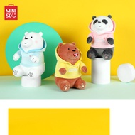 MINISO ตุ๊กตา ตุ๊กตาสวมฮู๊ท ลาย Hoodie We Bare Bears