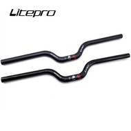 Litepro Folding Bicycle Carbon Fiber handlebar Parts For Brompton 25.4 x 580MM Swallow Bike Handle Bar Ultralight 105g