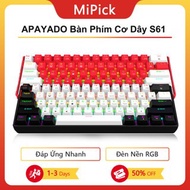K61 S61 Mechanical Keyboard, RGB Light, PBT Keys, 61 Keys, Compact Design