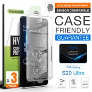 3X GALAXY S20 Plus Ultra, MAXSHIELD Hydrogel CaseFriendly Film Screen Protector