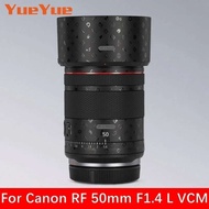 Customized Sticker For Canon RF 50mm F1.4 L VCM Decal Skin Camera Lens Vinyl Wrap Film Protector Coa