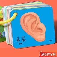 【ks1220.my】 Ready stock Children's Early Education Book Tear-Resistant Early Education Cards-Year Ol