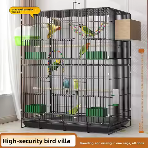 Giant Bird Cage Deluxe Mansion for Budgies Conures Doves Parrots Large Aviary Breeding Cage Home Use