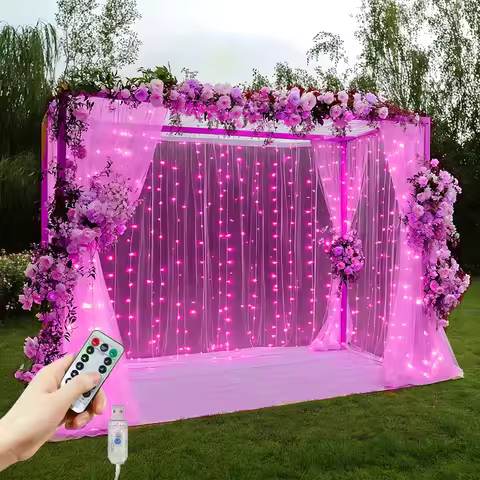USB Plug Fairy LED Light with Remote 8 Modes Wedding Valentine's Day Ramadan Decoration for Home
