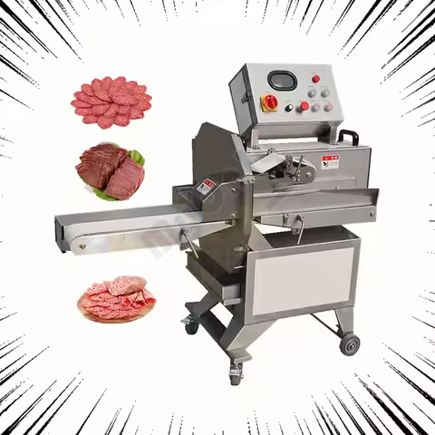 Industrial Meat Pig Ear Slicing Slicer Machine Biltong Slicer Machine Commercial Bacon Slicer