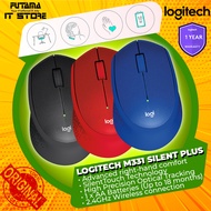 Logitech M331 Silent Plus Wireless Mouse, 2.4 GHz with USB Nano Receiver, 1000 DPI Optical Tracking,