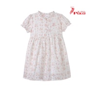 Polo Kids Girl Floral Ruffle Neck & Sleeve Dress 10-103877