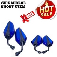 HONDA Beat FI /Motorcycle Side Mirror dahon type short stem mix color BLUE mix black accessories