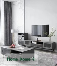实木电视柜北欧茶几家用客厅地柜电视柜茶 几组合 Solid wood TV cabinet Nordic coffee table home living room floor cabinet TV cabinet coffee table combination
