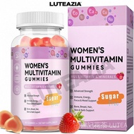 Sugar Free Multivitamin Gummies for Women 18+ w/Iron, Inositol, Folate, Biotin, Womens Daily Multivi