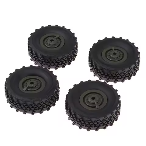 2 4pcs Rubber Tires Wheel Tire Set Spare Parts For WPL B36 B14 B24 B16 C14 C24 1/16 Truck