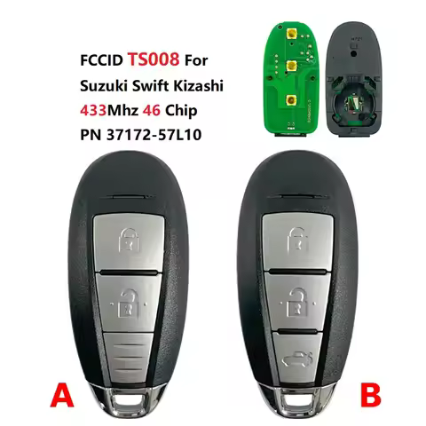 CN048029 FCC TS008 For Swift Kizashi 46 Chip 61M Smart Key 433Mhz PCF7952 2/3 Button Number 37172-57