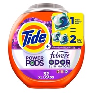 Brand New Tide America's 1 detergent brand Tide Power Pods Febreze Odor Eliminators 32 XL Loads