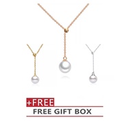 Pearl Necklace SSA Korean Classic Design Imitation Pearl Long Chain Jewelry AF6