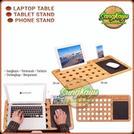 KAYU Laptop stand laptop Desk Wooden macbook stand Notebook stand 2 - Mahogany