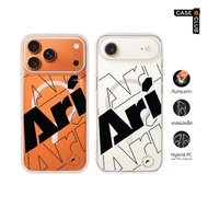 CaseClub Iphone Case Magnetic ARI Logomania Black Pattern Mania Logo Street Style For i17 Pro Max/i1