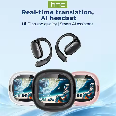 Auriculares Traductor DeIdioma HTC NE58 Wireless Earphone Bluetooth Open Ear for Sport Multifunction