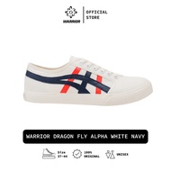 Warrior Dragon Fly Alpha White Navy - Canvas Shoes - Warrior Shoes