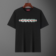 GU * CCI2026 Star 6XL Round Neck Short-Sleeved T-Shirt Couple Style Men Style Large Size Joint Loose