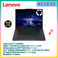 Legion 5 15IRX10 15.1" (i7-14700HX/16GB+1TB SSD/RTX 5070) 83LY003BHH AI 電競 手提電腦 筆記型電腦
