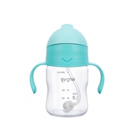 Evorie Award Winning Tritan Weighted Straw Sippy Cup with Handles for Baby and Toddlers 6 Months up 200mL Leakproof Soft Silicone Straw First Infant Water Bottle (Mint) | Richell Bbox Pigeon Avent Hegen Skip Hop Snapkis Babycare Munchkin Nuby