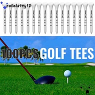CELEBRITY12 100pcs Golf Wood Tees, Wooden 69/83mm White Striped Golf Tee, Durable Digital Scale Golf