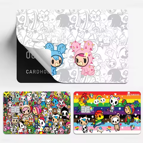 Japan Tokidoki Anime Front Cover Film Sticker Skin for Credit Debit Card Small Large Chip