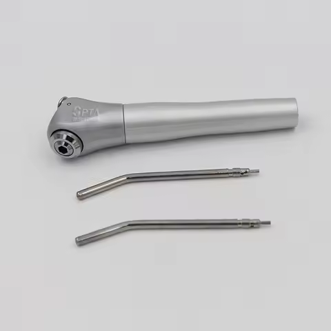 Dental Air Water Spray Triple 3 Way Syringe Handpiece + 2 Nozzles Tips For Air Triple Syringe Dental