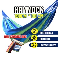 Hammock Outdoor For Camping, Picnic and Relax, Canvas Fabric . Buaian Gantung Dewasa
