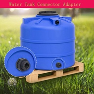 【 LCG5】-1Set PVC Bulkhead Fitting 3/4 Inch with Plugs Water Tank Connector Thru-Bulk Pipe Fitting