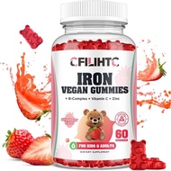 Iron Gummies for Kids, Women & Men, Iron Supplement with Multivitamin - Vitamin B Complex, C, B6, B1
